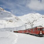 Suíça trem panorâmico swiss xplorer