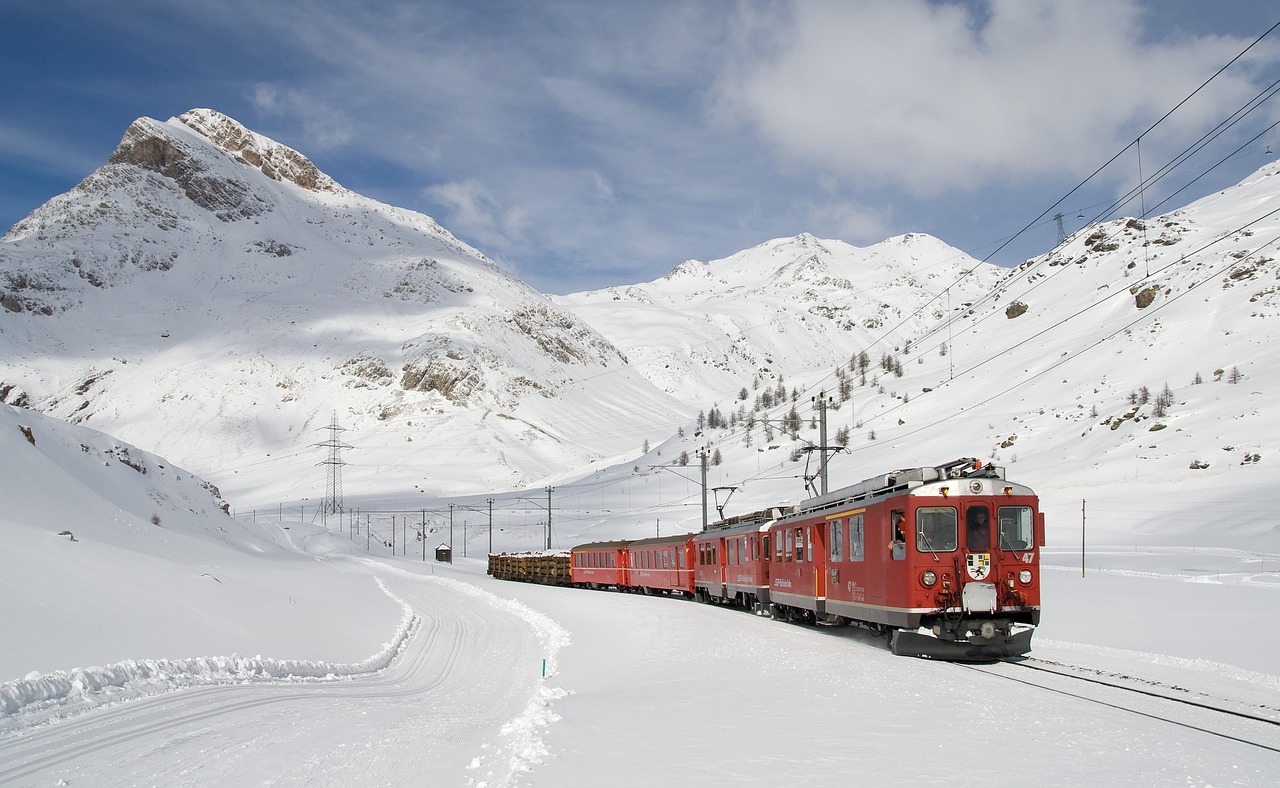 Suíça trem panorâmico swiss xplorer