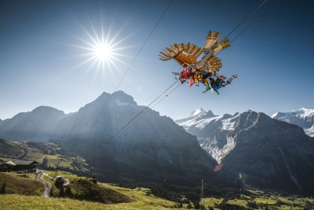Zip line in the Alps tour zurich